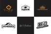 make modern minimalist and luxury logo design