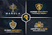 design technology, security, tech, cloud, and crypto logo