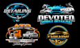 make premium looking auto detailing and car wash logo