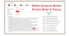 make amazon bold bullet points for amazon product listings