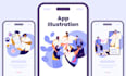 create modern web and app illustrations for your business