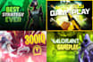 design catchy gaming youtube thumbnail in 24 hours
