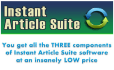 provide 3 in 1 instant article suite software that produce unique content