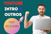 create your 3d name intro or slideshow intro and outros