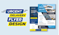 professional business flyer design one pager sales sheet marketing material