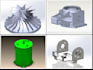 design cad models in solidworks, creo, nx, autocad, blender