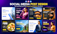 create social media posts and banner ads design