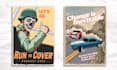 manually design a vintage retro propaganda campaign russian war poster