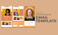 design a responsive email template in HTML, email signature