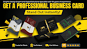 create 5 high end business card concepts in 4 hours