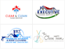 do unique power washing and cleaning logo in 24 hours