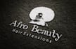 do unique curly and afro, beauty hair salon logo