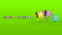 make your message in animated dancing blocks