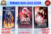 design erotica or romance book cover, ebook design