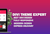 design divi  website, customize divi theme, divi builder