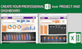 be your excel expert and create your professional excel report and dashboard