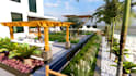 do 3d terrace, pool front and backyard landscape design