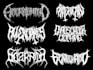 make a black metal and death metal logo