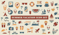 design flat icon set for web or app