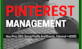 be pinterest marketing manager with  optimization of pins