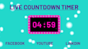 create custom live countdown timer video clock up to 30 min