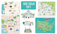draw custom travel illustrated vector map design