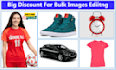 do catalog image editing, green screen background removal