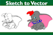do hand drawing or sketch to vector art and vector tracing