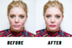 do skin retouching and photo editing