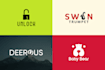 do modern wordmark, lettermark, timeless font logo design