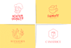 do creative handdrawn, lineart, wordmark logo in 24 hours