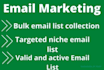 provide 50k targeted  bulk email list