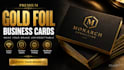 print luxury business cards with gold foil velvet and spot uv