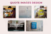 design your image with a quote and awesome frame
