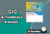 design fiverr gig image, thumbnail designs