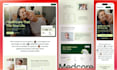 design figma landing page, saas website UI UX design