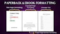 format your book for paperback, kindle, and other platforms