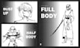 draw character sketch with manga style