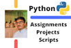 do projects and write scripts in python
