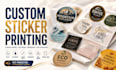 print custom stickers labels die cut stickers and product packaging