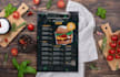 create restaurant menu design, cafe menu, food truck menu