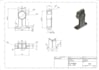 do 2d cad drawing, technical drawing for manufacturing