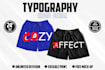 make a unique typography pants design
