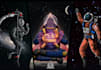 create high quality outer space astronaut illustration