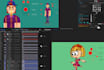do professional 2d cartoon character animation and rigging