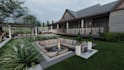 design backyard, patio, garden, pool, landscape and 3d renderings