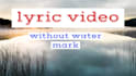 do awesome professional lyric video