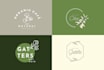 create botanical hand drawn logo design with source file