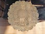 make a delicate large size crochet doily