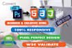 convert PSD to HTML,sketch to HTML,figma to HTML responsive